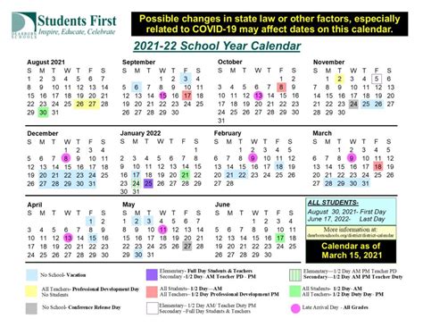 Dearborn Public Schools Key Dates