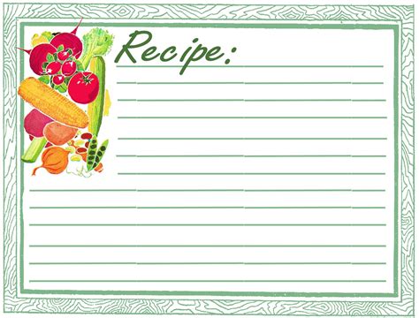 Designing Printable Recipe Cards