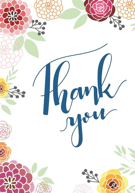 Designing Printable Thank You Cards