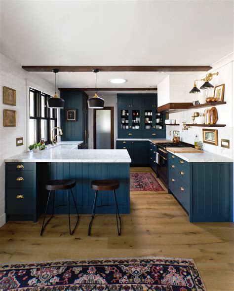 Designing with Navy Kitchen Cabinets