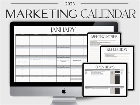 Digital Marketing Calendar Examples