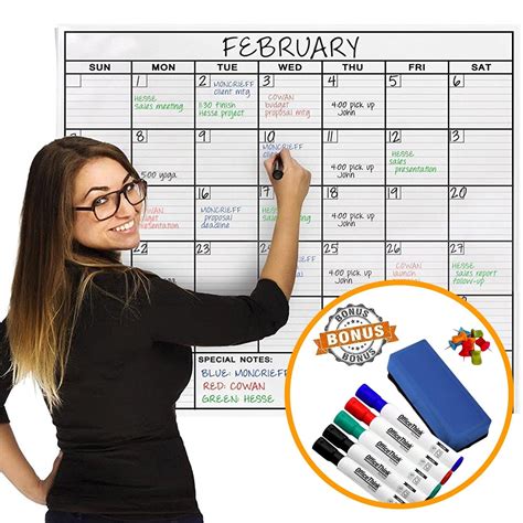 Digital Giant Whiteboard Calendar Integration