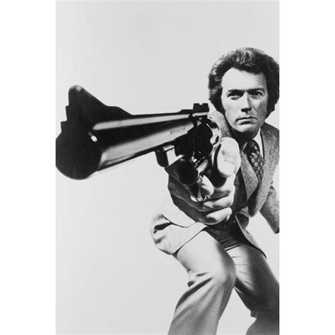 Clint Eastwood as Dirty Harry holding his 44 Magnum