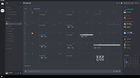 Discord Availability Calendar Features