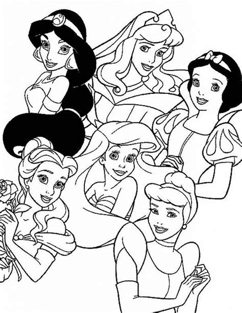 Disney Princess Coloring Pages for Different Ages