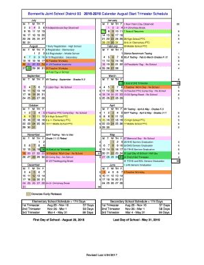 District 93 Calendar Challenges