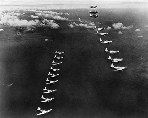 Dive bombers in formation