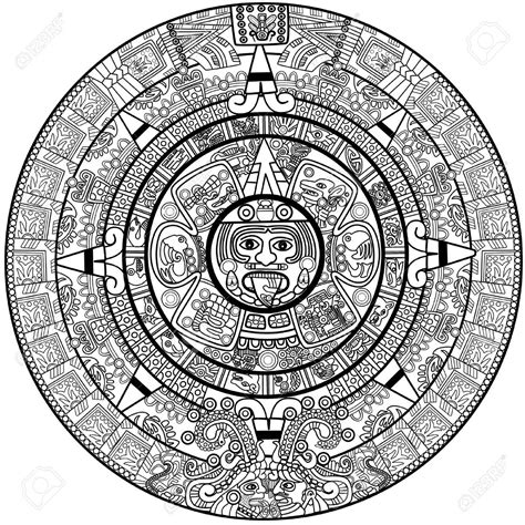 Drawing Aztec Calendar