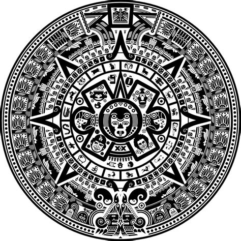 Drawing Aztec Calendar