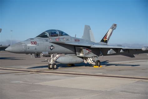 EA-18G Growler taking off from a runway