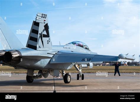 EA-18G Growler taking off from a runway