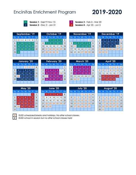 EUSD Calendar Student Success