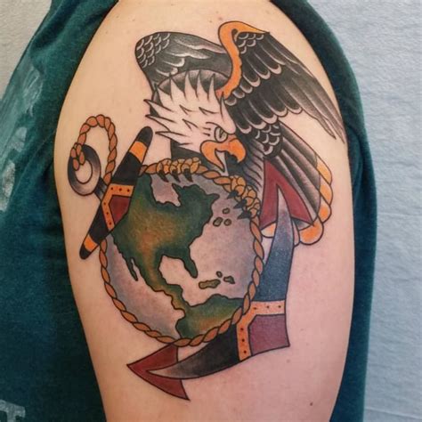 Eagle, Globe, and Anchor Tattoo