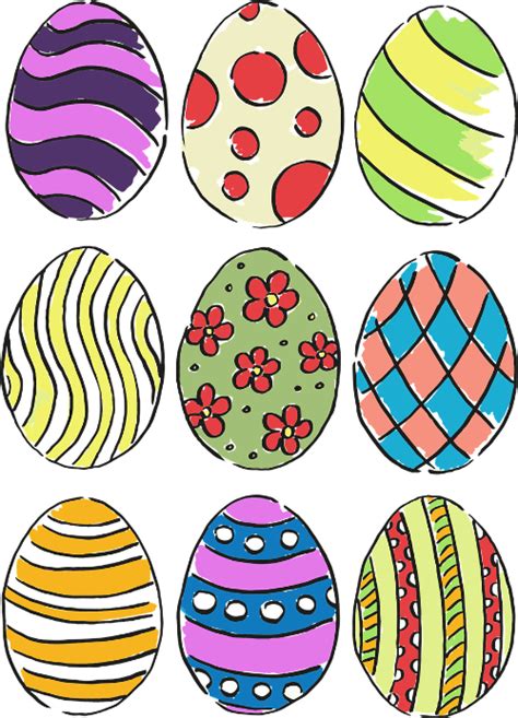 Easter Eggs Printable Templates