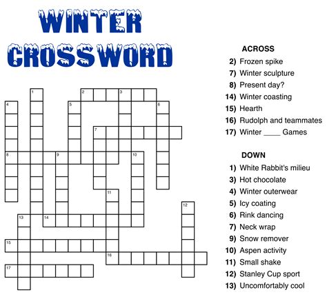 Easy Printable Crosswords for Education