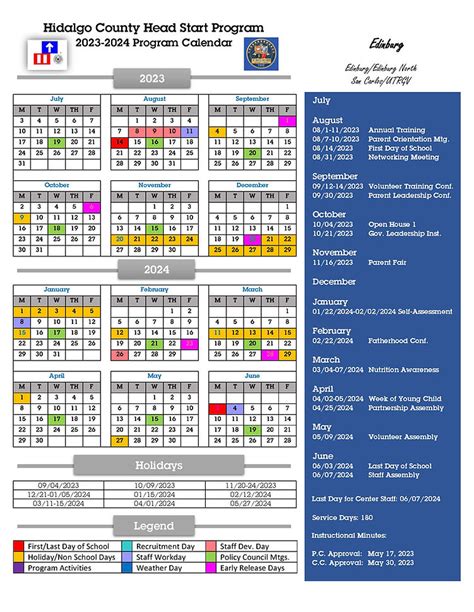 Edinburg CISD Calendar Overview