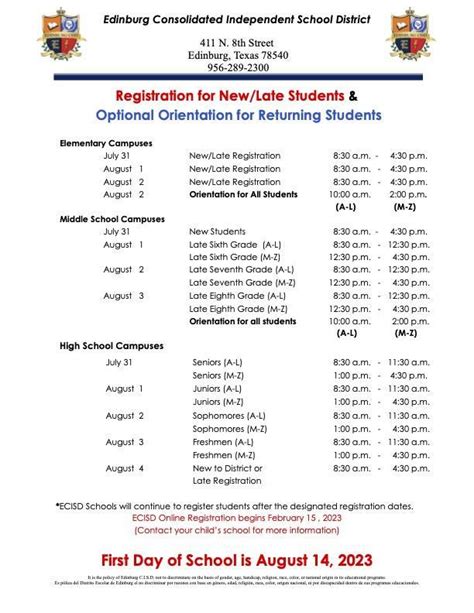 Edinburg CISD Calendar Tips and Tricks