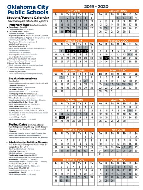 Edmond Public Schools Calendar Image 10