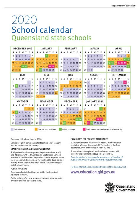 Education Calendar