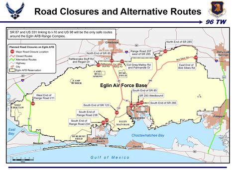 Eglin Air Force Base Key Facilities