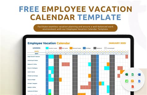 Employee Vacation Calendar Plugin