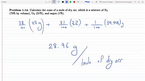 Engineering Applications Of Molar Weight Of Air