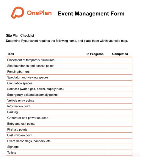 Event Planning Template