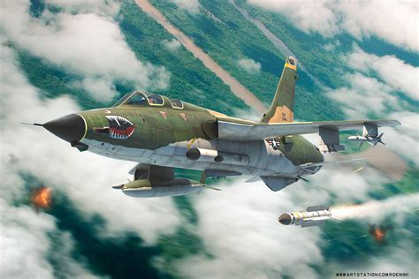 F-105 Wild Weasel in flight