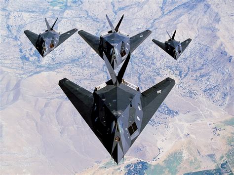 F-117a Nighthawk during a night mission