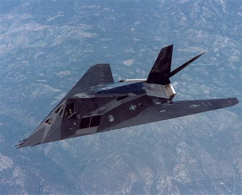 F-117a Nighthawk in a hangar