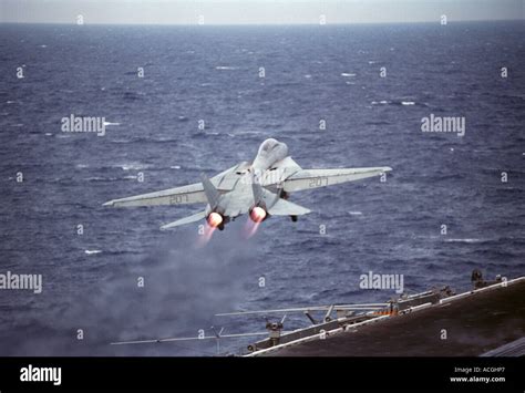 F-14 Tomcat on the flight deck