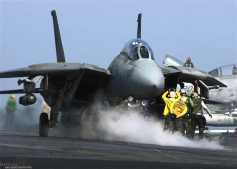 F-14 Tomcat on flight deck