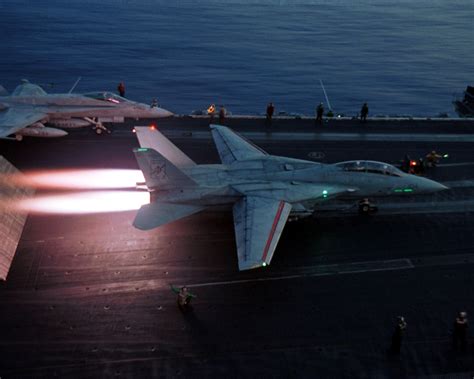 F-14 Tomcat takeoff from carrier