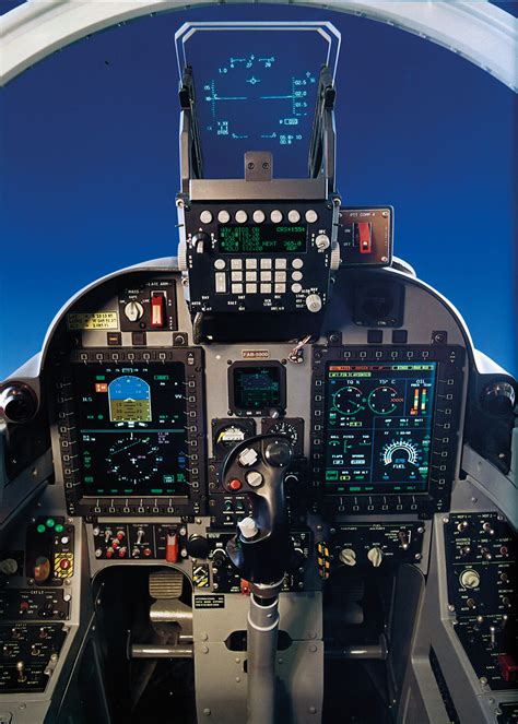 The cockpit of an F-15 fighter jet