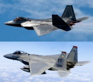 F-15 vs. F-22 dogfight