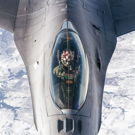 F-16 Falcon refueling in mid-air