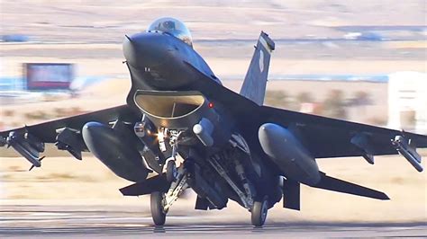 F-16 Jets taking off from a runway