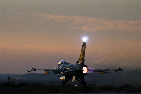 F-16 taking off