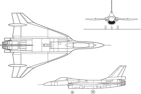 F-16XL Blueprint