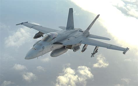 F-18 Hornet taking off from an aircraft carrier