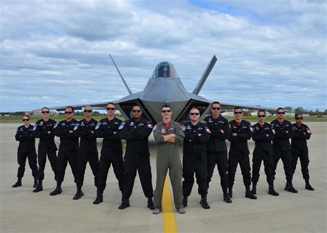 F-22 Demonstration Team in formation