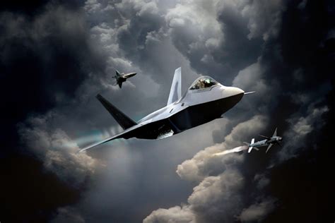 F-22 night flight