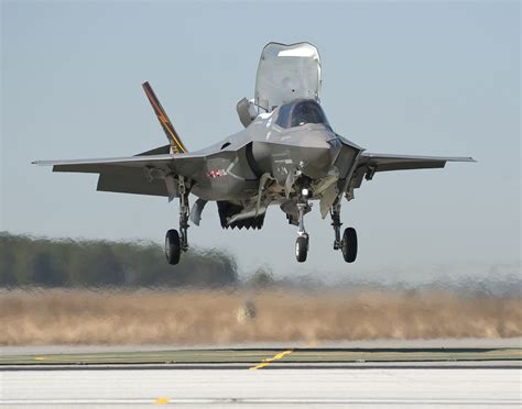 F-35 taking off