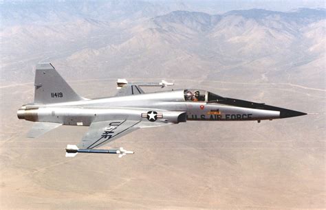 F-5 Fighter Jet in flight