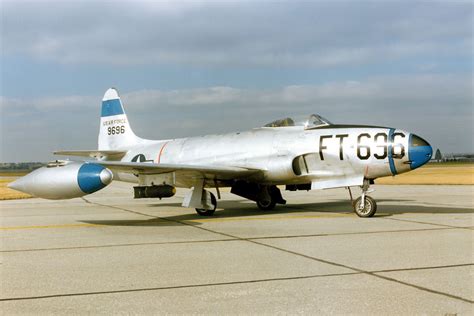 F-80 Shooting Star Jet Fighter on the Ground