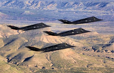 F-117 Nighthawk taking off