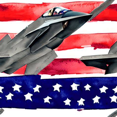 F-22 Raptor with American flag