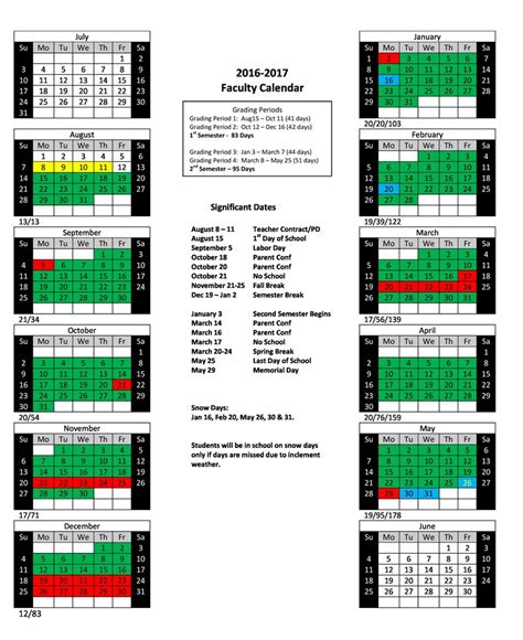 Faculty Calendar System