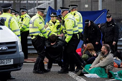 Protesters outside Faslane Naval Base