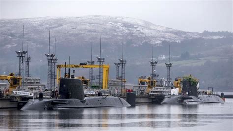 Workers at Faslane Naval Base